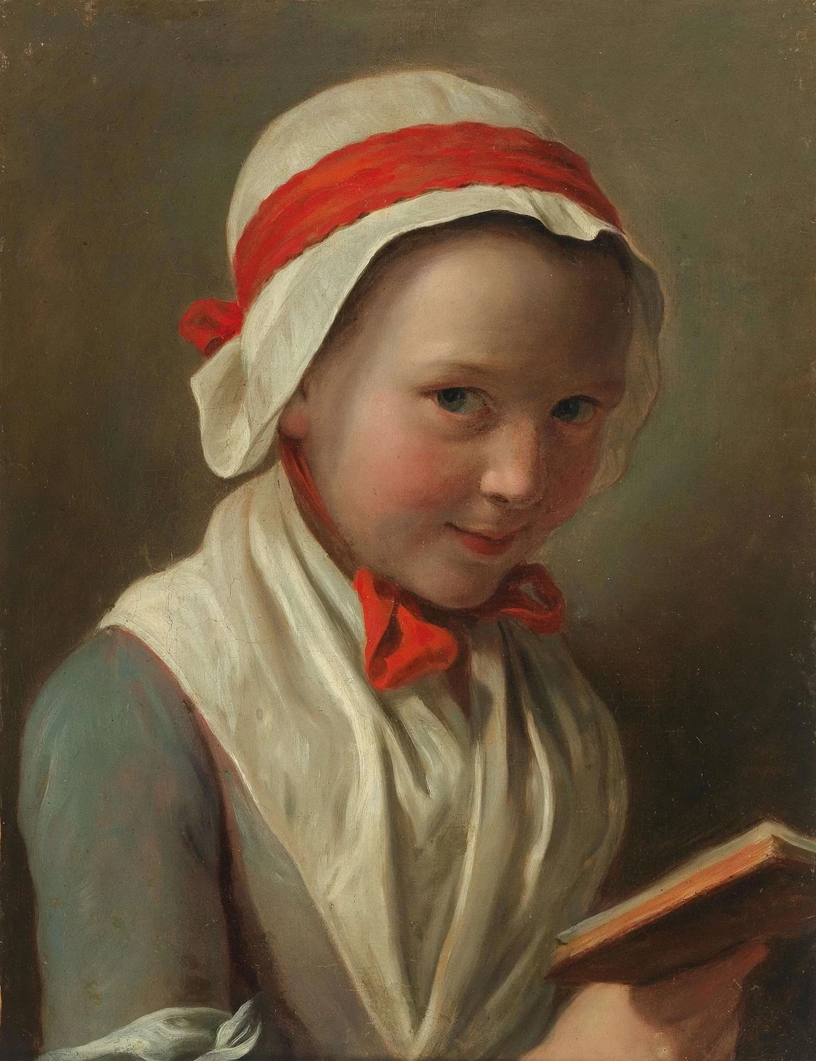 Ritratto di bambina con libro